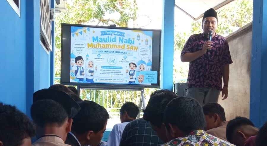 Maulid Nabi di SMP Tamtama, Penyuluh Kemranjen Bahas Tugas Kenabian 