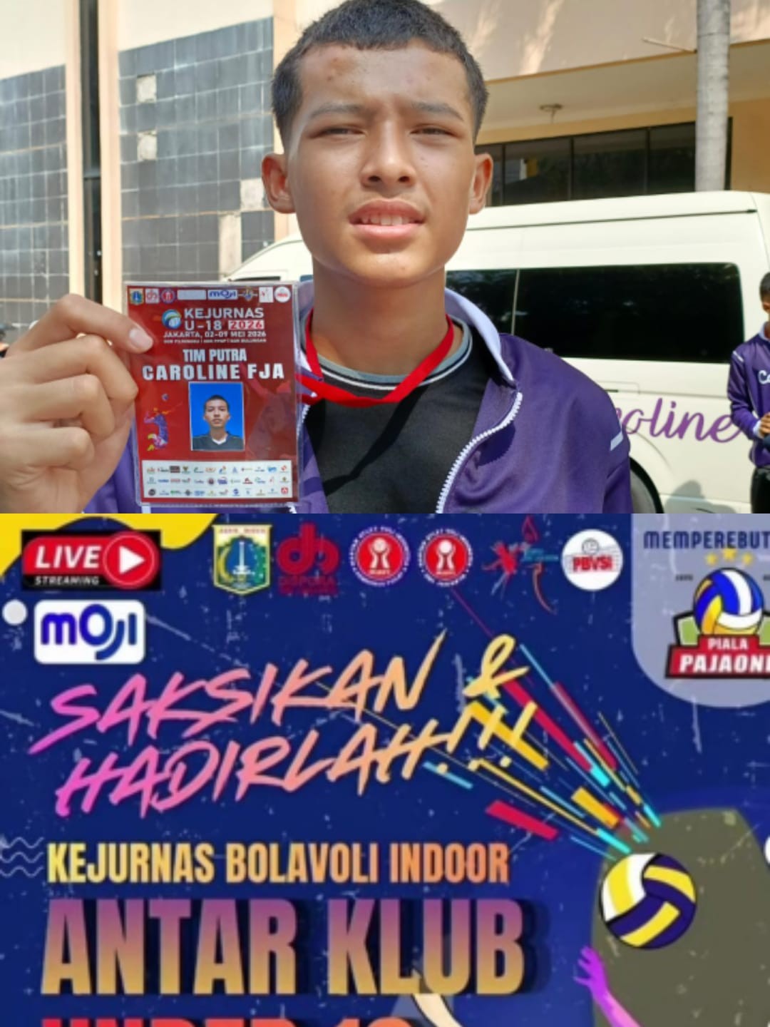 Alumni MIN 1 Banyumas Berlaga dalam Kejurnas Voli U-18