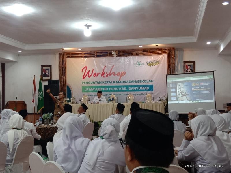 Tingkatkan Kompetensi dan Mutu Pendidikan, Kepala MTs Maβarif NU 1 Purwojati Ikuti Workshop Penguatan Kepala Madrasah