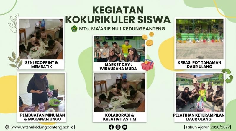 Kegiatan Kokurikuler Siswa MTs Ma'arif NU 1 Kedungbanteng