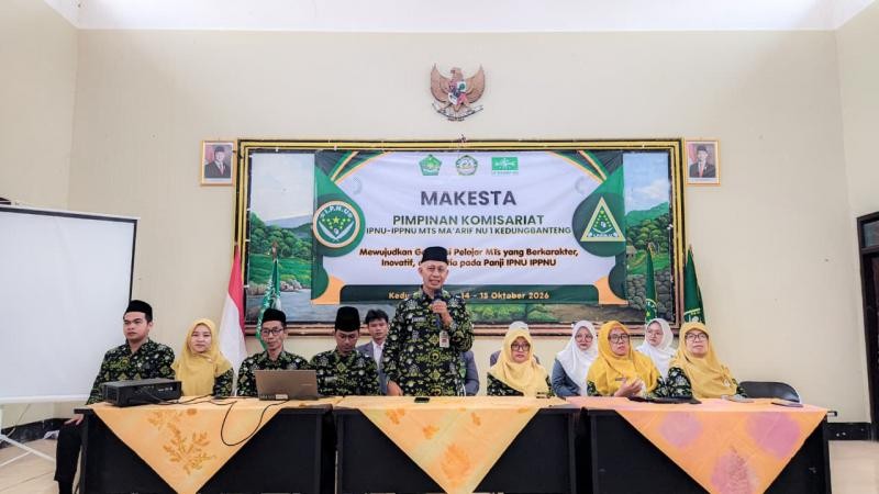 MTs Ma'arif NU 1 Kedungbanteng Gelar MAKESTA IPNU-IPPNU: Bentuk Karakter dan Kader Pelajar yang Militan