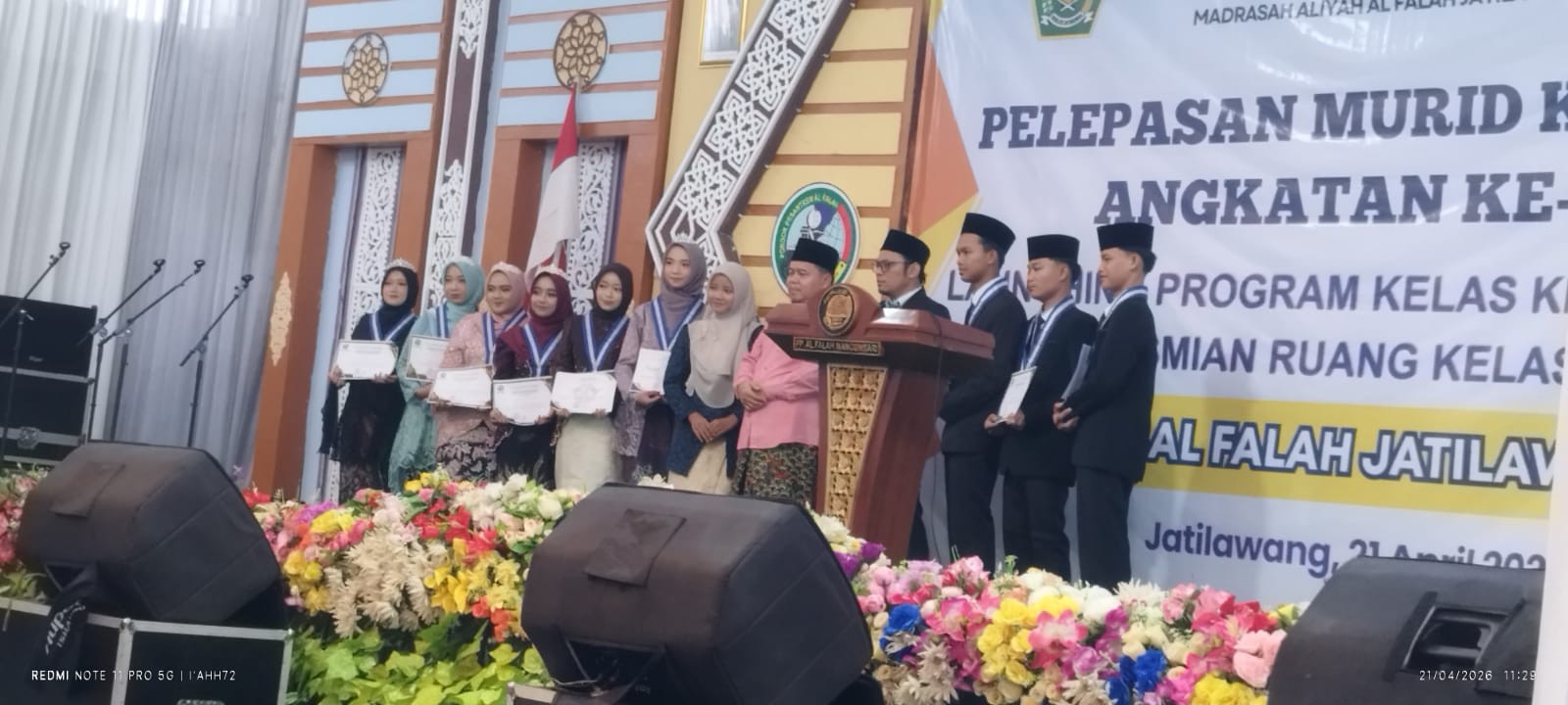 Pelepasan Siswa Kelas XII MA Al Falah Jatilawang Diwarnai Launching Program Keterampilan dan Gedung Baru