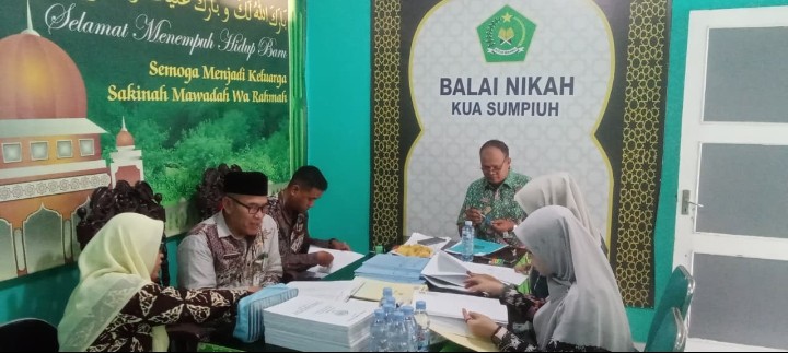 Bimas Islam Kemenag Banyumas Gelar Simulasi NR Triwulan I di KUA Sumpiuh