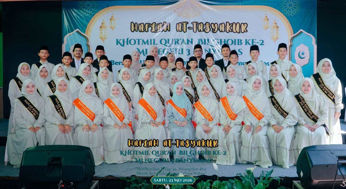 MIN 3 Banyumas Gelar Haflah At-Tasyakur Khotmil Quran ke-2, Kukuhkan 41 Santri Penghafal Al-Quran