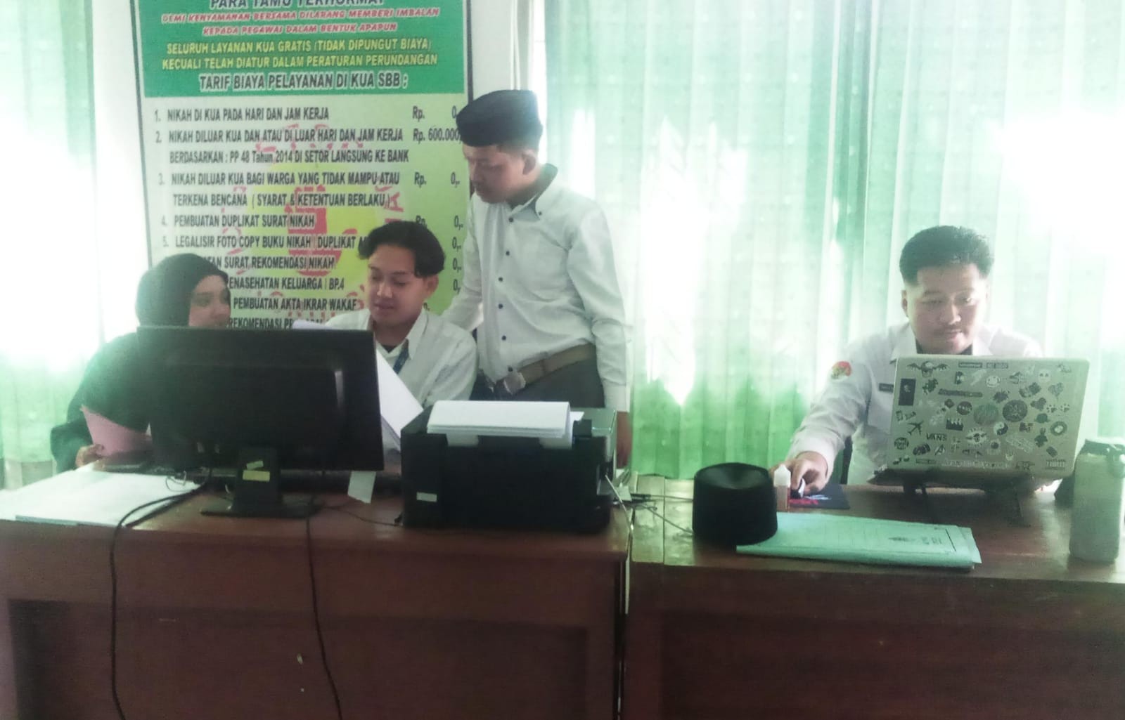 Sinergitas Mahasiswa UNU, Perkuat Pelayanan Prima KUA Purwokerto Barat