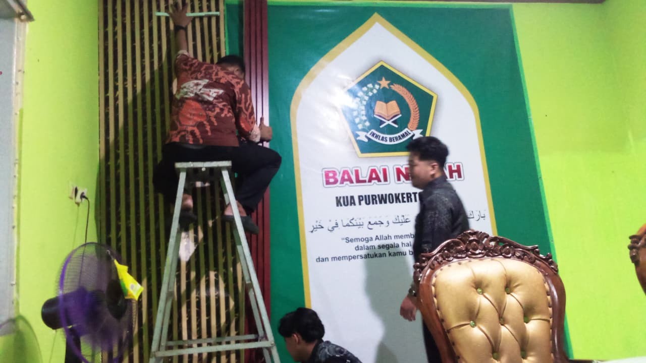 Percantik Ruang Pelayanan Pernikahan, KUA Purwokerto Barat Tata Ulang Balai Nikah