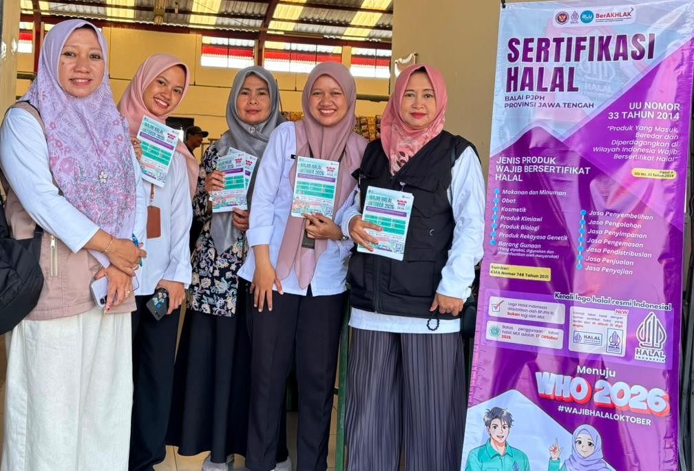 Penyuluh Ikuti Sosialisasi Wajib Halal Oktober (WHO) 2026 di Pasar Pon Bantarsoka