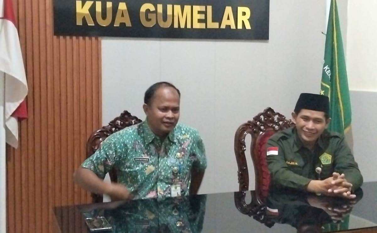 Genjot Mutu dan Akuntabilitas, Tim Bimas Islam Kemenag Banyumas Monev di KUA Gumelar