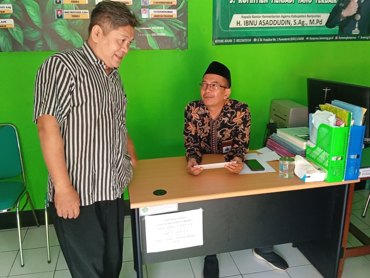 KUA Terima Undangan Apel Kesadaran Nasional KORPRI dari Kecamatan Purwokerto Barat