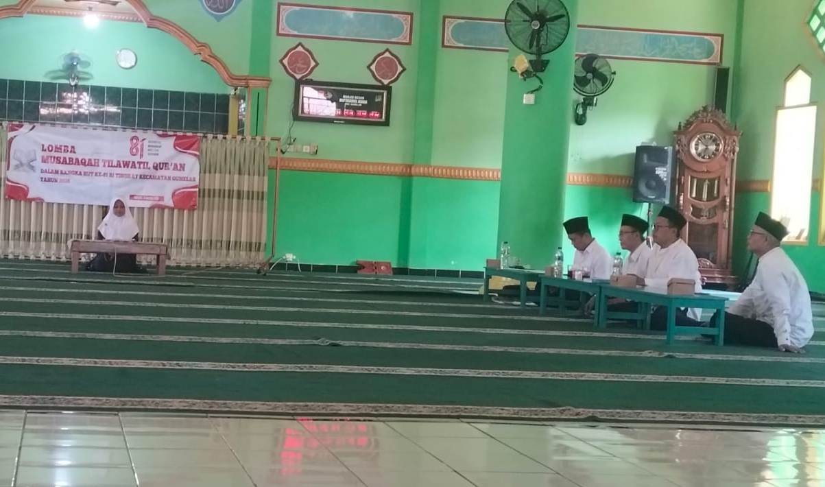 Perkuat Sinergi dan Syiar Islam, Staf KUA Gumelar Nur Jumain Turut Sukseskan Gelaran MTQ Tingkat Kecamatan