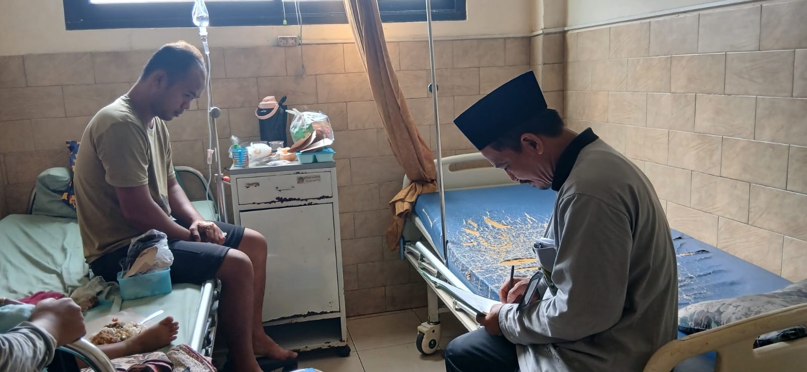 Beri Semangat dan Doa Kesembuhan, Penyuluh KUA Gelar Bimbingan Rohani Rutin di Puskesmas 1 Tambak