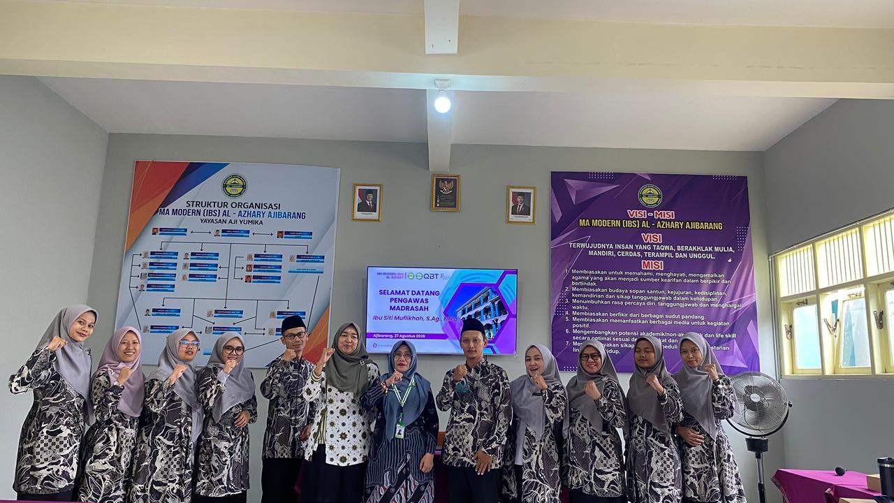 Terima Kunjungan Perdana Pengawas, MA Modern Al-Azhary Ajibarang Siap Guncang Program 