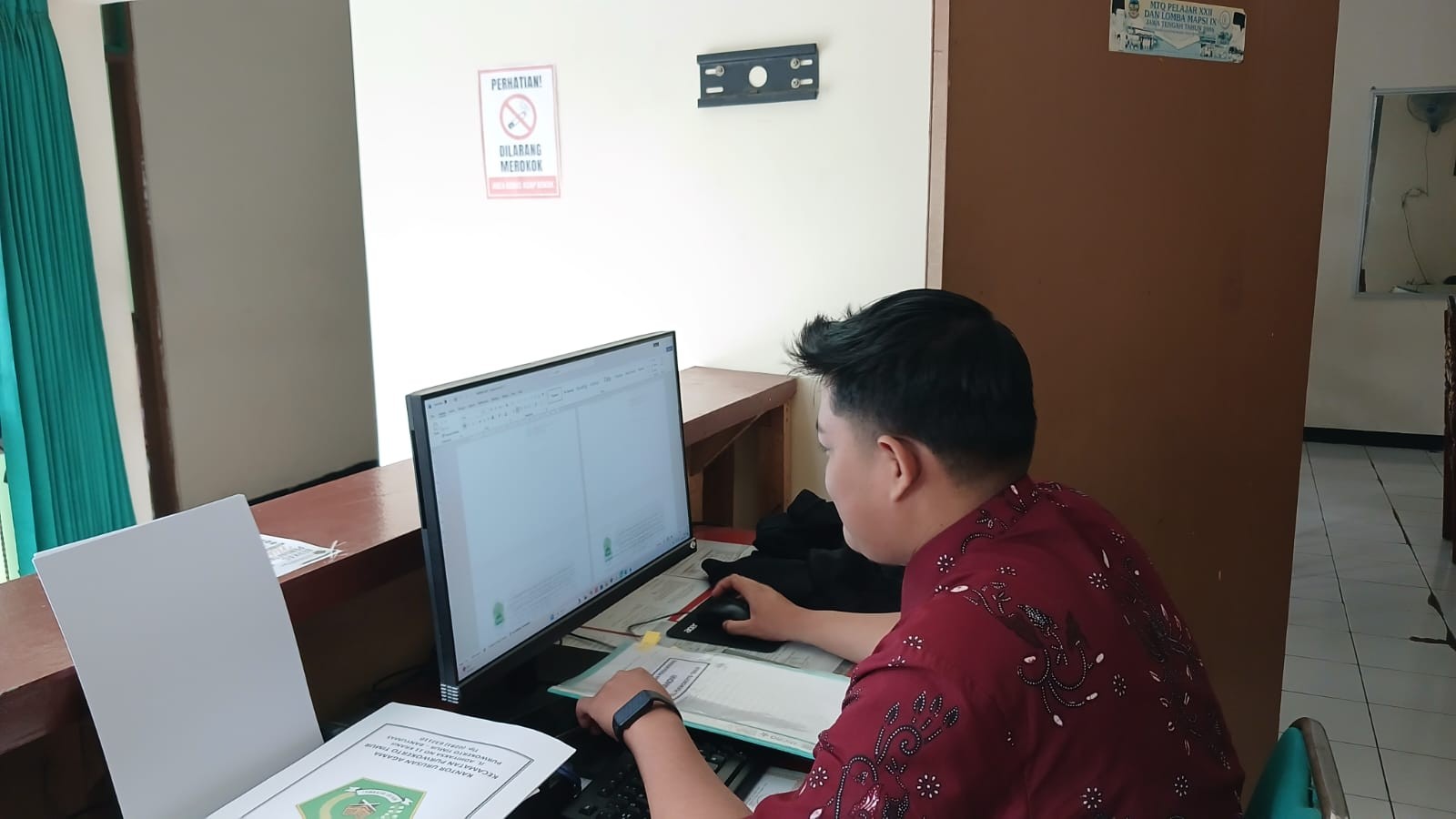 Tertib Administrasi, KUA Purwokerto Timur Selesaikan Laporan Bimwin