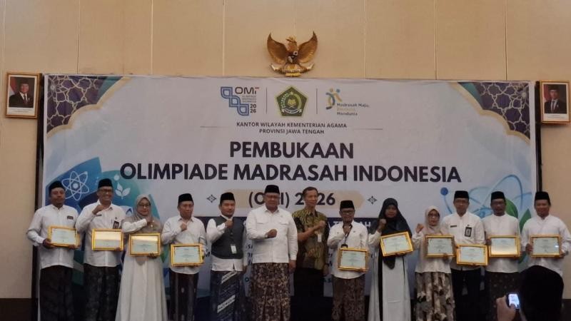 Hadiri Pembukaan OMI Jateng 2026, Kasi Penma Kankemenag Banyumas Apresiasi Capaian 10 Besar TKA MI
