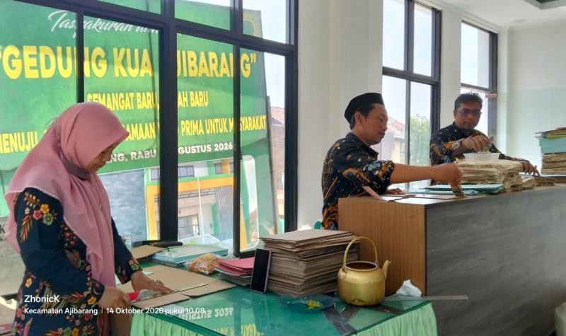 Aksi Penyuluh KUA Ajibarang: Rawat Arsip, Jaga Kepastian Hukum
