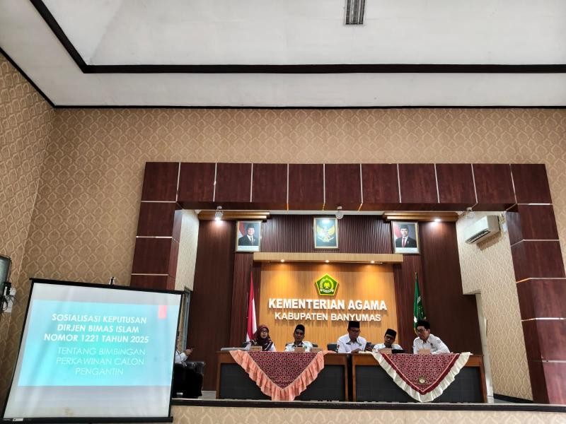 Penyuluh KUA Ikuti Sosialisasi Keputusan Dirjen Bimas Islam Nomor 1221 Tahun 2025 Tentang Bimbingan Perkawinan