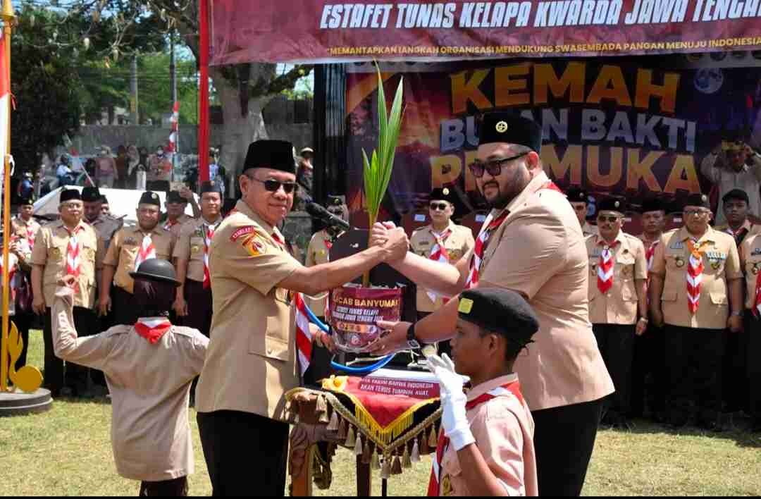 MTsN 3 Banyumas Semarakkan Estafet Tunas Kelapa 2026 di Lapangan Silado