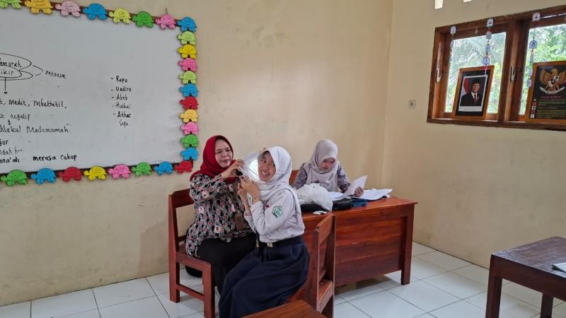 Dukung Kesehatan Siswa, MTs Manbaul Falah Gerduren Gelar Cek Kesehatan Gratis Bersama Puskesmas Purwojati