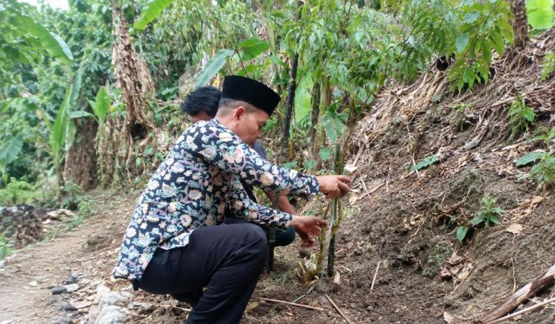 Aksi Nyata Penyuluh Tanam Beringin Putih Kokohkan Resapan Air Sendang Wangi Kuning