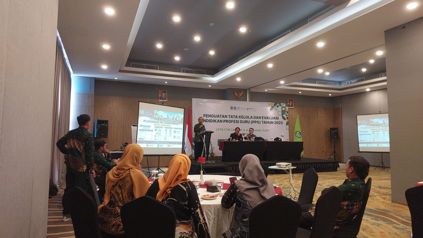 Evaluasi PPG Tahun 2025 Uin Saizu di hotel Luminor, bersama Direktur GTK Dr. Faisal Musaad