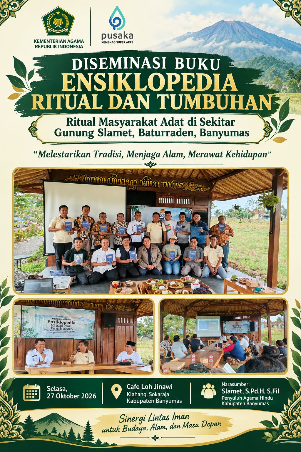 Diseminasi Ensiklopedia Ritual dan Tumbuhan Masyarakat Adat Gunung Slamet