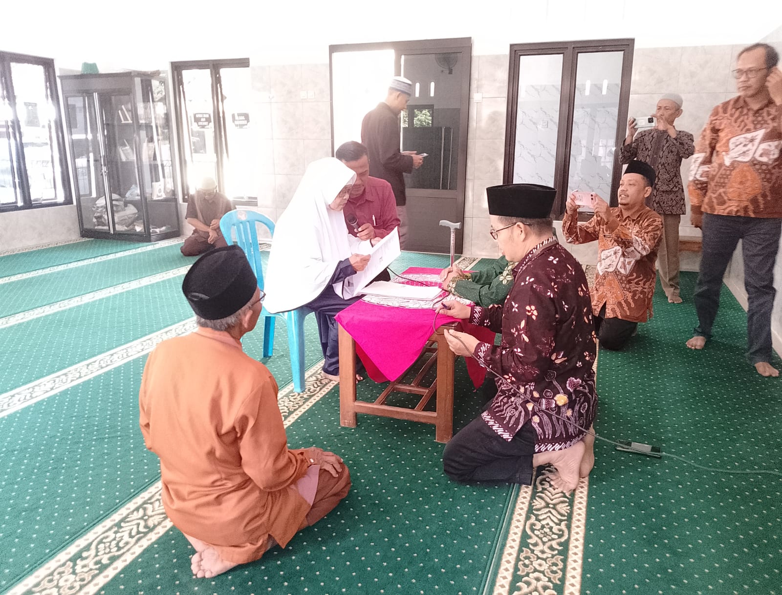 Ikrar tiga bidang tanah wakaf di desa Karangtalun kidul