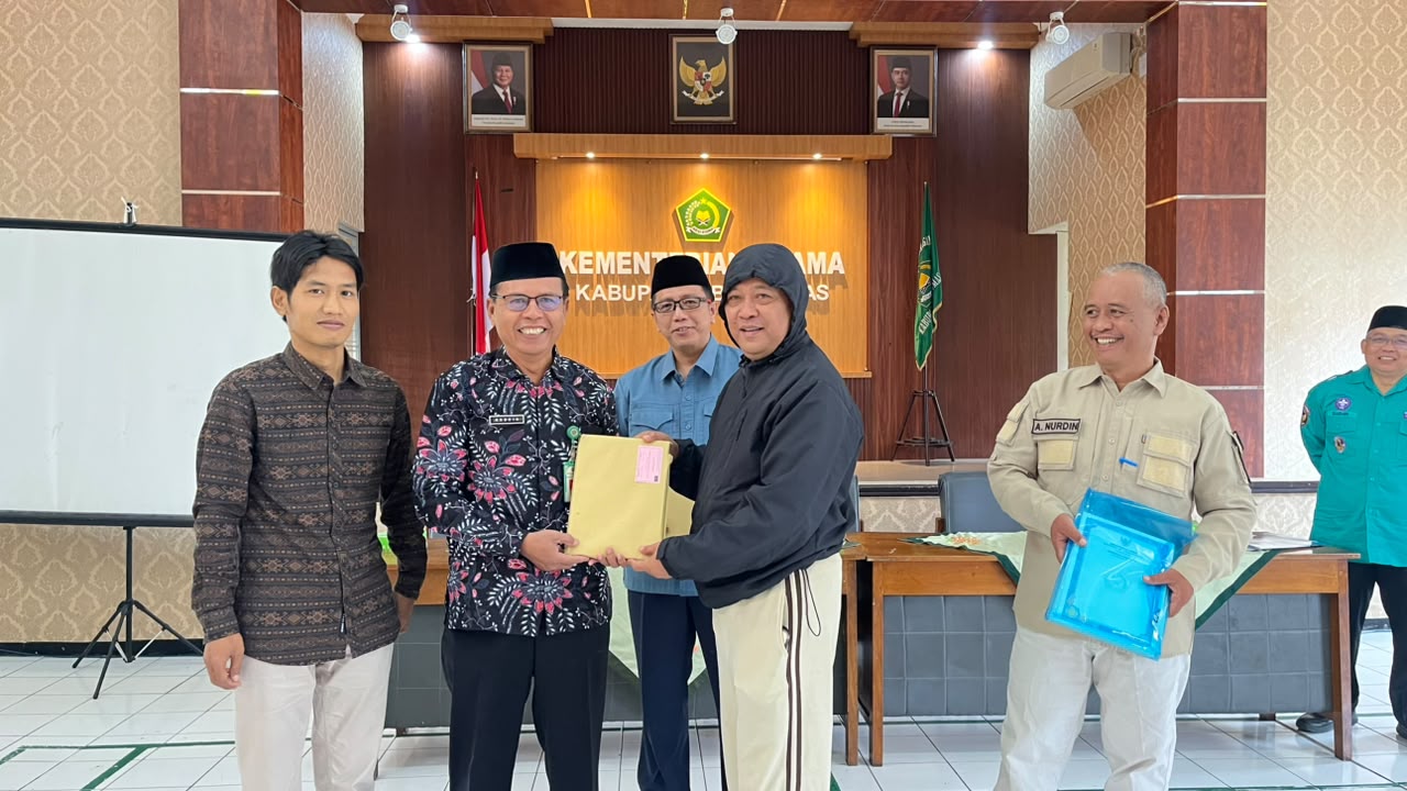 Rakor proses pengisian dan penyerahan blanko ijasah MTs