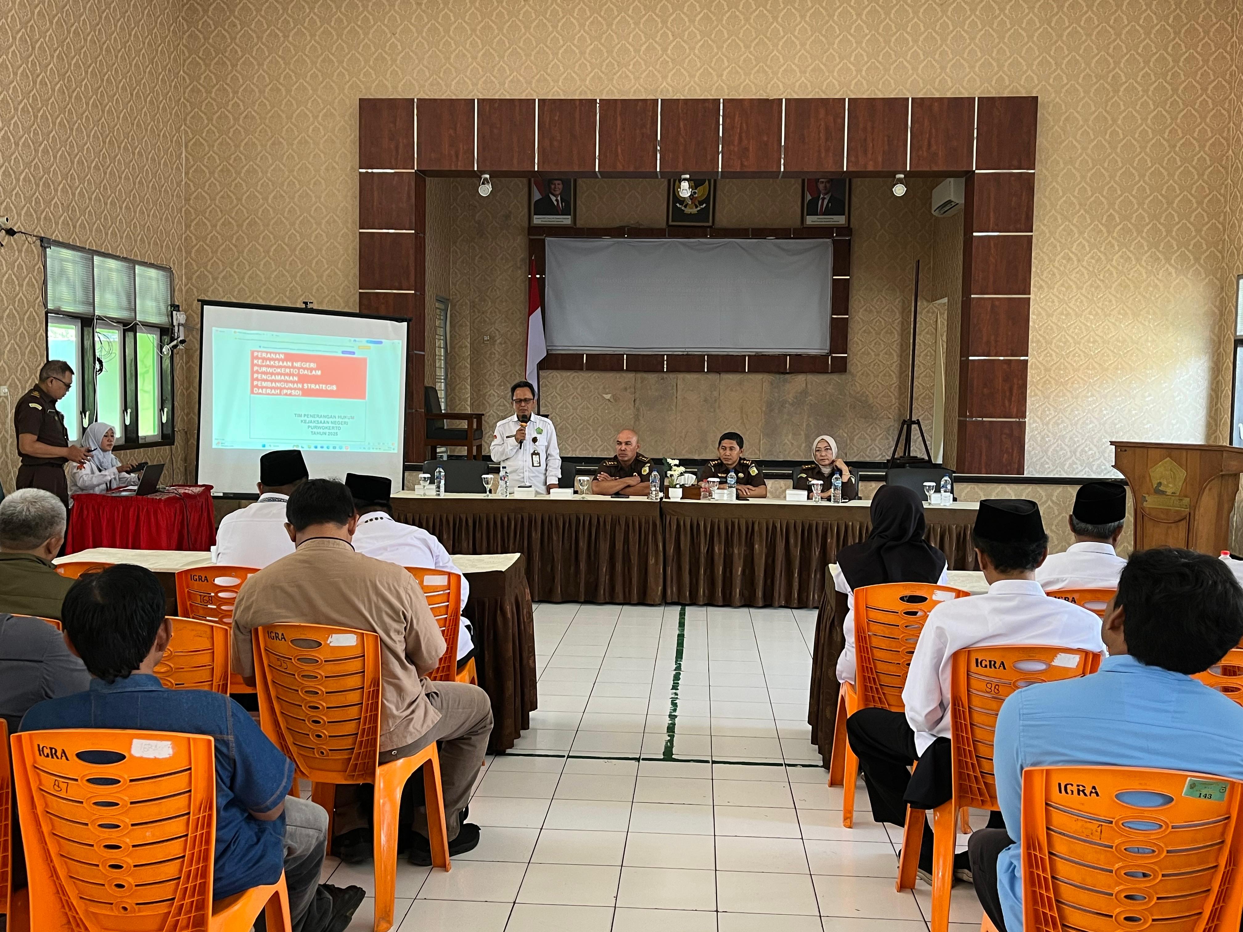 Pendampingan pengamanan pembangunan strategis Daerah pada Madrasah Penerima Bantuan SBSN Tahun 2025