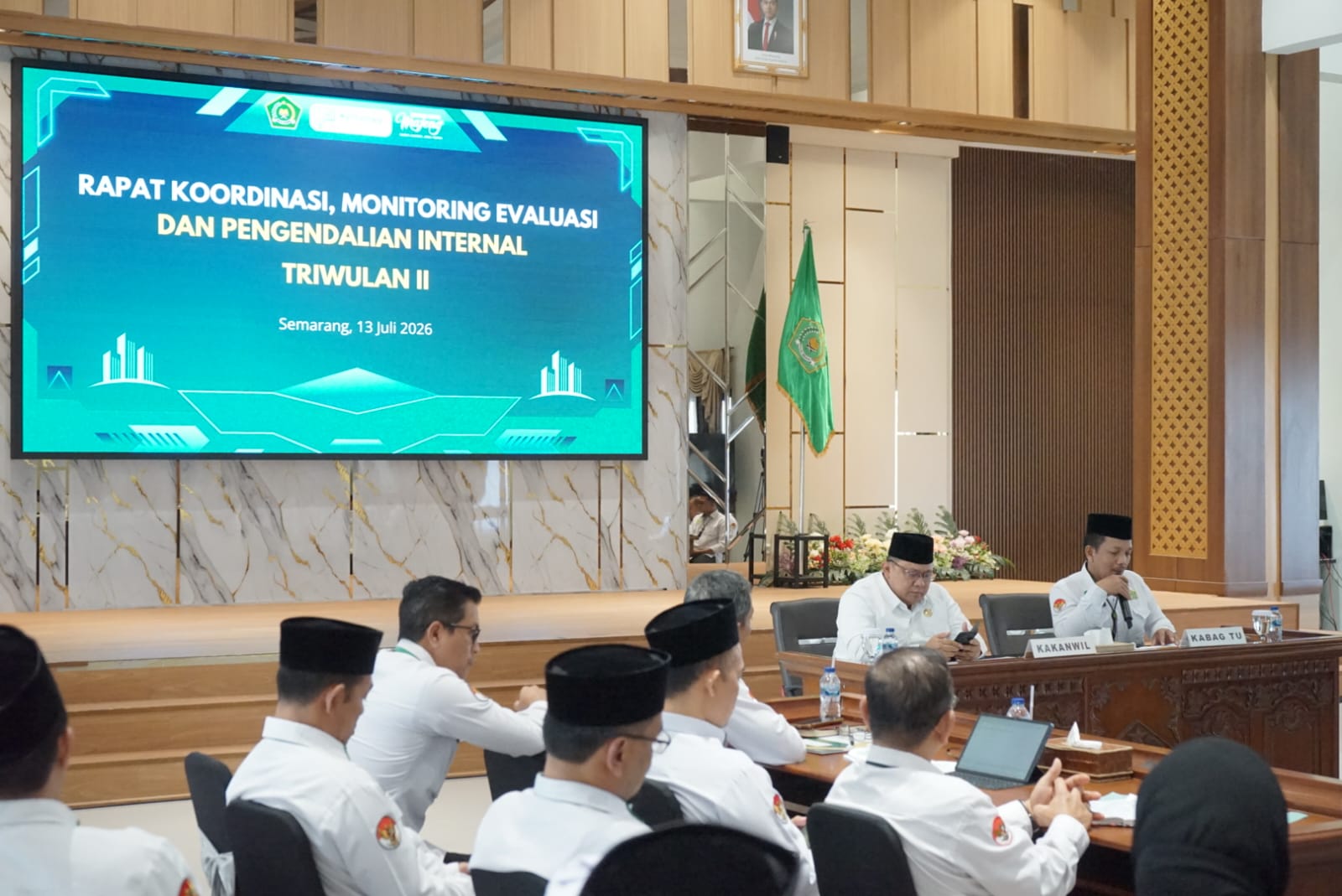 Rapat Koordinasi dan Monitoring Evaluasi internal TW II Kanwil Kemenag Jateng